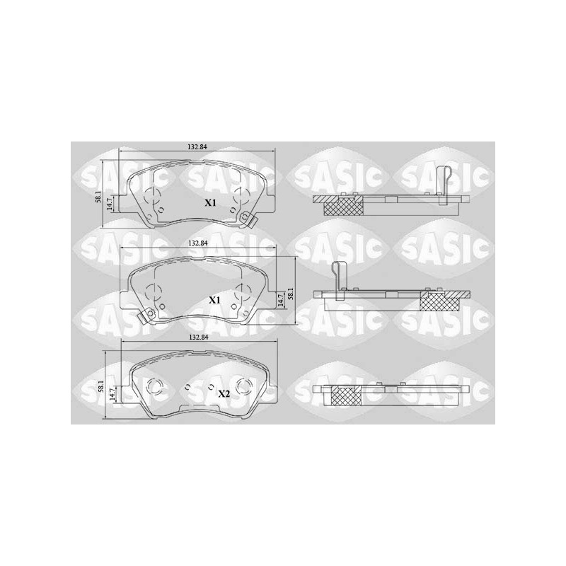 Plaquettes De Frein Avant Pour Hyundai Accent IV i20 Active Hatchback Van Kia