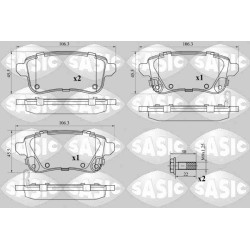 Plaquettes De Frein Arrière Pour Renault Fluence Grand Scénic III 440603558R