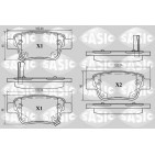 Plaquettes De Frein Arrière Pour Toyota Avensis Corolla 0446605010 0446605020