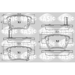 Plaquettes De Frein Arrière Pour Toyota Avensis Corolla 0446605010 0446605020