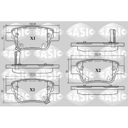 Plaquettes De Frein Arrière Pour Toyota Avensis Corolla 0446605010 0446605020