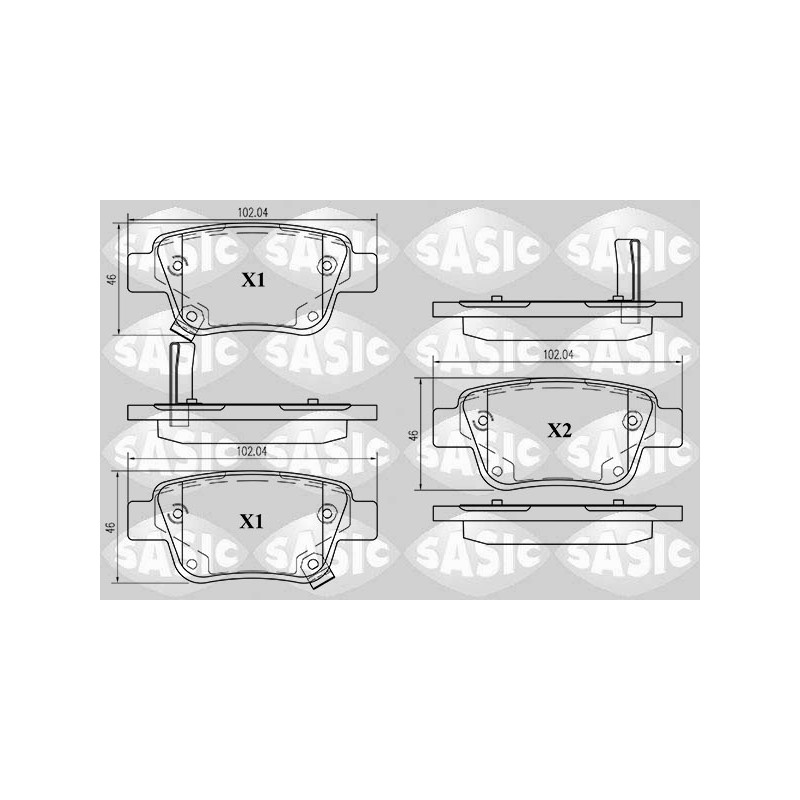 Plaquettes De Frein Arrière Pour Toyota Avensis Corolla 0446605010 0446605020