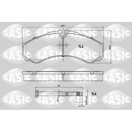 Plaquettes De Frein Arrière Pour Iveco Daily II III 1906401 19092981 2992339