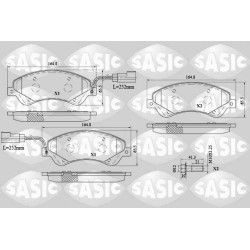 Plaquettes De Frein Avant Pour Ford Transit 1371403 1433954 1534428 1554523