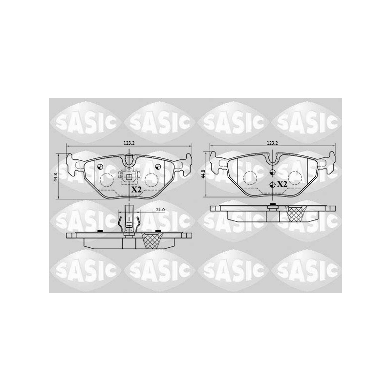 Plaquettes De Frein Arrière Pour BMW Rover 75 Saab 34216778168 1020321 5058110