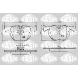 Plaquettes De Frein Arrière Pour BMW Série 3 E46 5 E39 7 E38 X3 X5 Z4