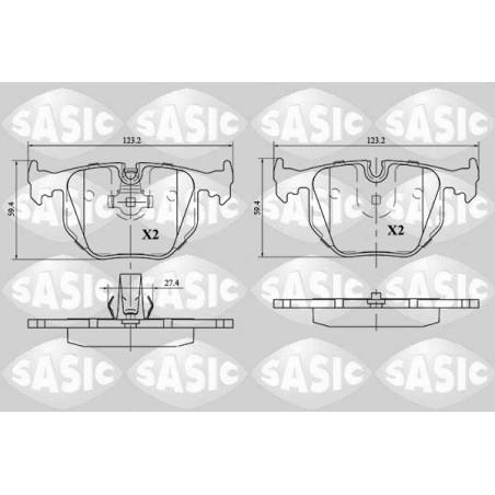Plaquettes De Frein Arrière Pour BMW Série 3 E46 5 E39 7 E38 X3 X5 Z4
