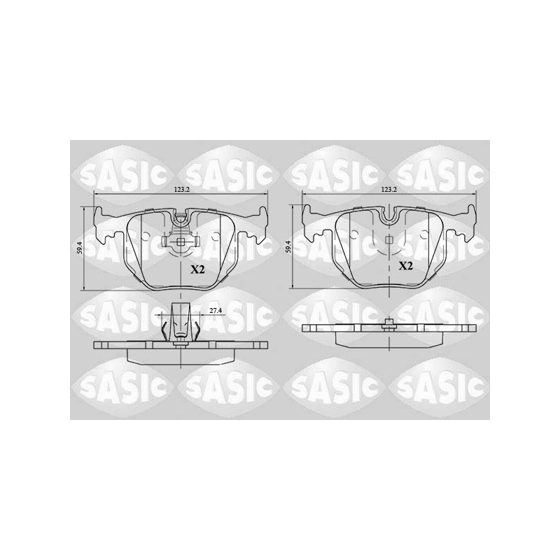 Plaquettes De Frein Arrière Pour BMW Série 3 E46 5 E39 7 E38 X3 X5 Z4