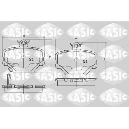 Plaquettes De Frein Avant Pour Smart Cabrio City-Coupé Crossblade 0001431V002