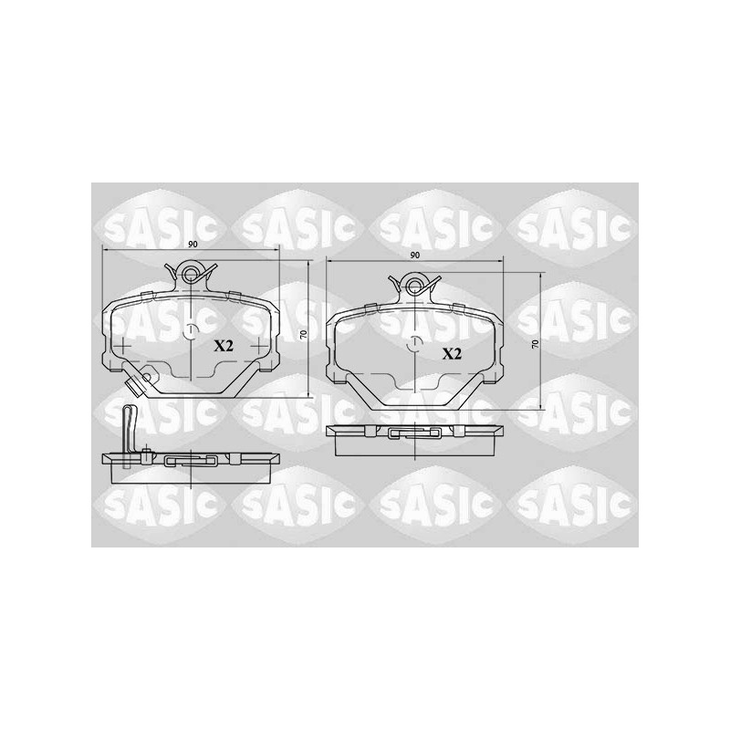 Plaquettes De Frein Avant Pour Smart Cabrio City-Coupé Crossblade 0001431V002