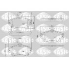 Plaquettes De Frein Avant Pour Chrysler PT Cruiser 5086364AA 5086364AB