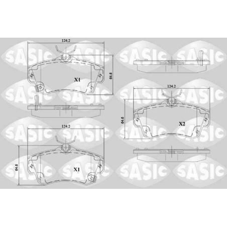 Plaquettes De Frein Avant Pour Chrysler PT Cruiser 5086364AA 5086364AB