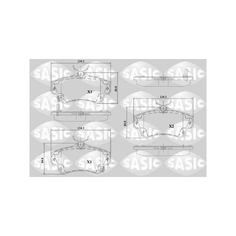 Plaquettes De Frein Avant Pour Chrysler PT Cruiser 5086364AA 5086364AB