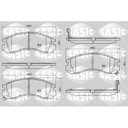 Plaquettes De Frein Avant Pour Peugeot Citroën Mitsubishi 1620368480 4605A730