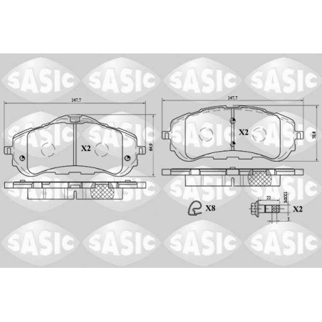 Plaquettes De Frein Avant Pour Peugeot 308 II Opel Toyota Citroën 1610428780