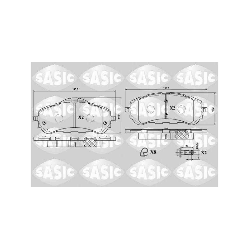 Plaquettes De Frein Avant Pour Peugeot 308 II Opel Toyota Citroën 1610428780