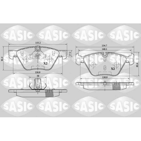 Plaquettes De Frein Avant Pour BMW Série 3 E90 E91 E92 E93 5 E60 34116775310
