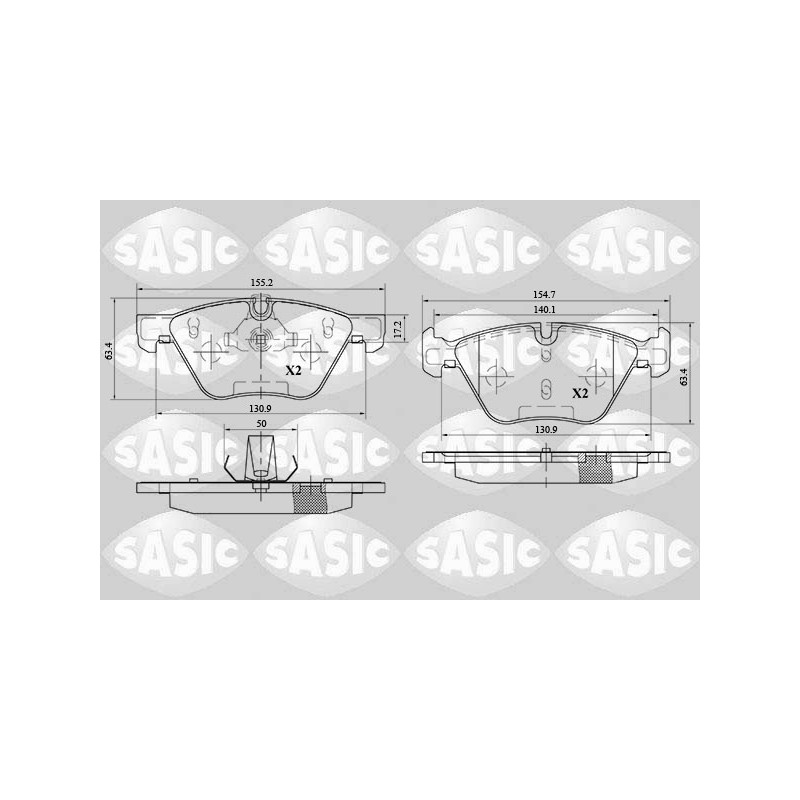 Plaquettes De Frein Avant Pour BMW Série 3 E90 E91 E92 E93 5 E60 34116775310