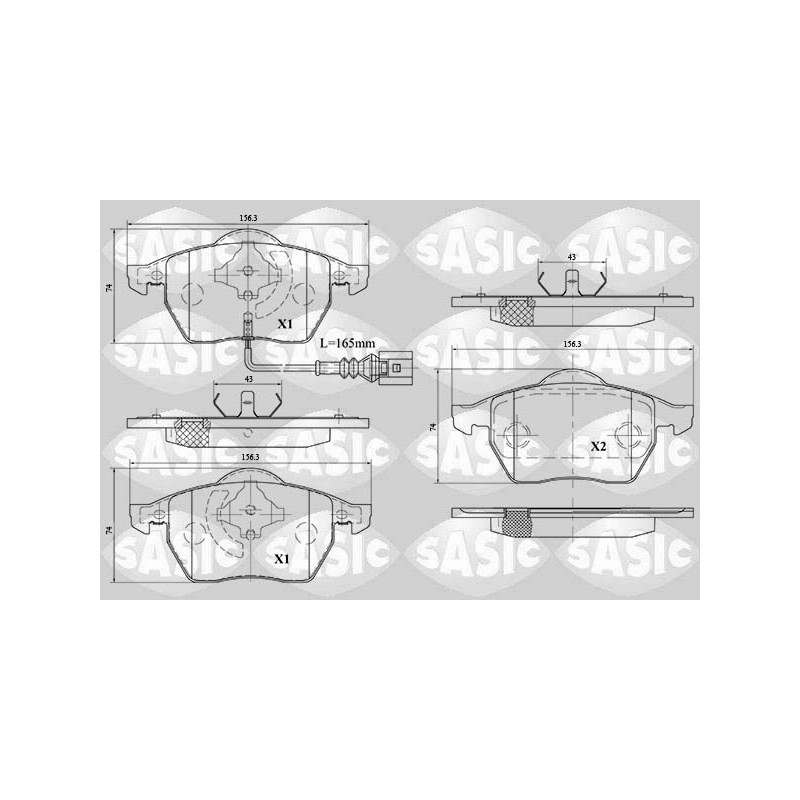 Plaquettes De Frein Avant Pour VW Bora Audi Seat Skoda 1J0698151K 1J0698151M