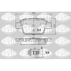 Plaquettes De Frein Arrière Pour Fiat Alfa Romeo Lancia 71769094 77362768