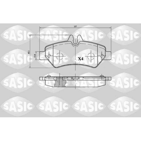Plaquettes De Frein Arrière Pour VW Crafter 30-35 30-50 MERCEDES Sprinter
