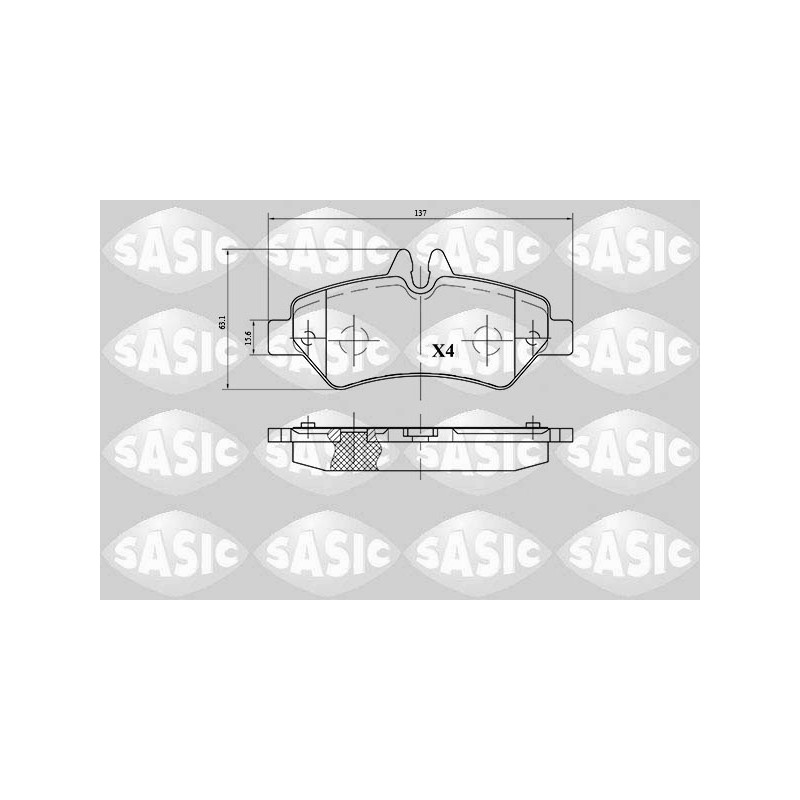 Plaquettes De Frein Arrière Pour VW Crafter 30-35 30-50 MERCEDES Sprinter