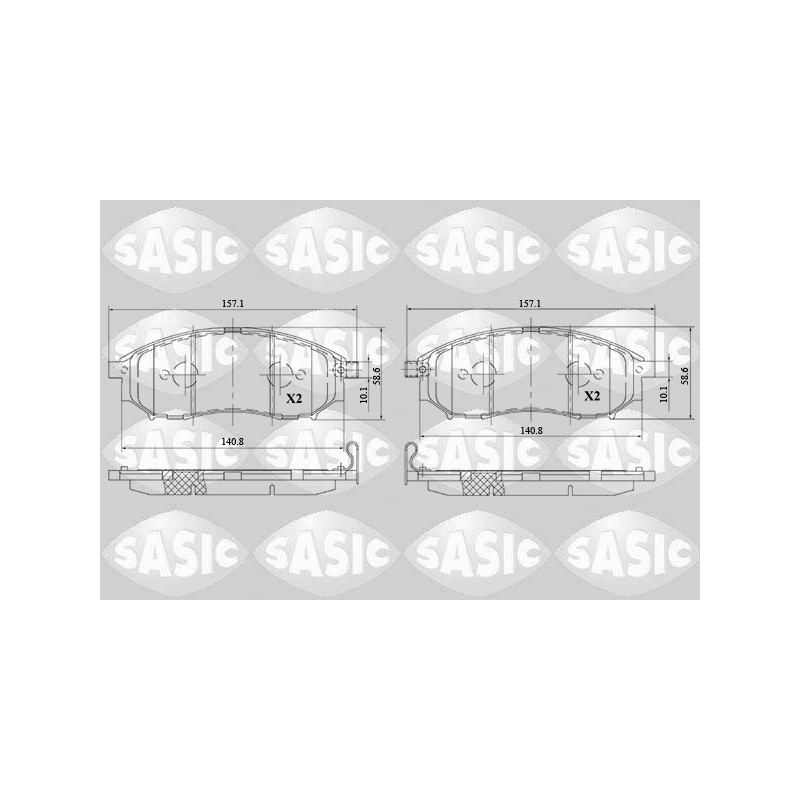 Plaquettes De Frein Avant Pour Renault Koleos I Nissan Murano I II Qashqai +2