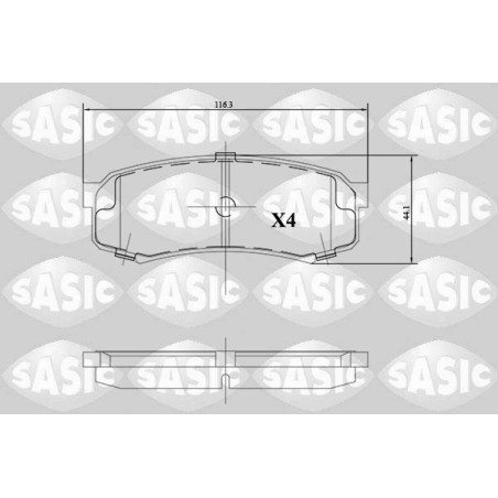 Plaquettes De Frein Arrière Pour Toyota Land Cruiser 80 90 Hardtop Prado Van