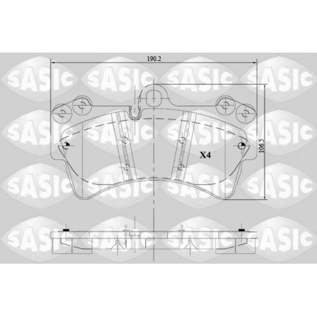Plaquettes De Frein Avant Pour VW Audi Porsche 7L6698151A 95535193912 7L6698151D