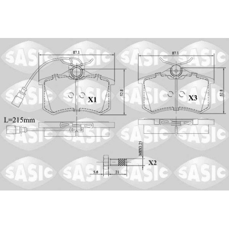 Plaquettes De Frein Arrière Pour VW Seat Ford 7M3698451 1133447 7M3698451B
