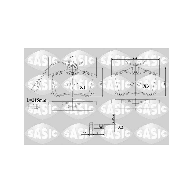 Plaquettes De Frein Arrière Pour VW Seat Ford 7M3698451 1133447 7M3698451B