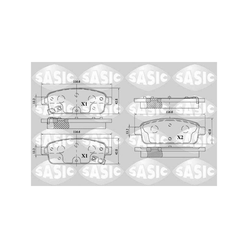 Plaquettes De Frein Arrière Pour Opel Van Chevrolet Station Wagon Orlando Trax