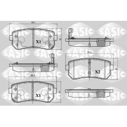 Plaquettes De Frein Arrière Pour Hyundai Accent II III IV i20 i30 ix20 ix35 Van