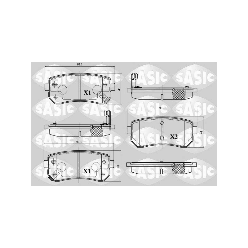 Plaquettes De Frein Arrière Pour Hyundai Accent II III IV i20 i30 ix20 ix35 Van