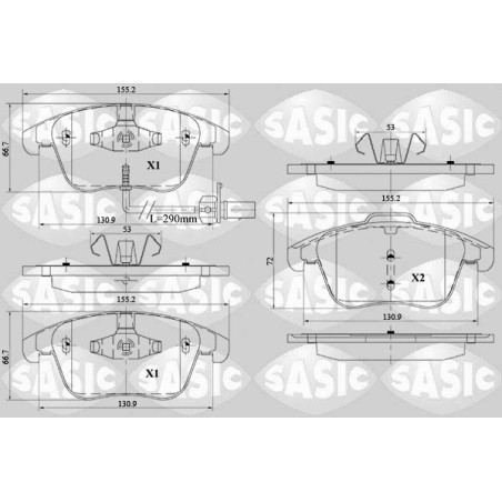 Plaquettes De Frein Avant Pour Audi A4 A5 8K0698151A 8K0698151F 8K0698151P