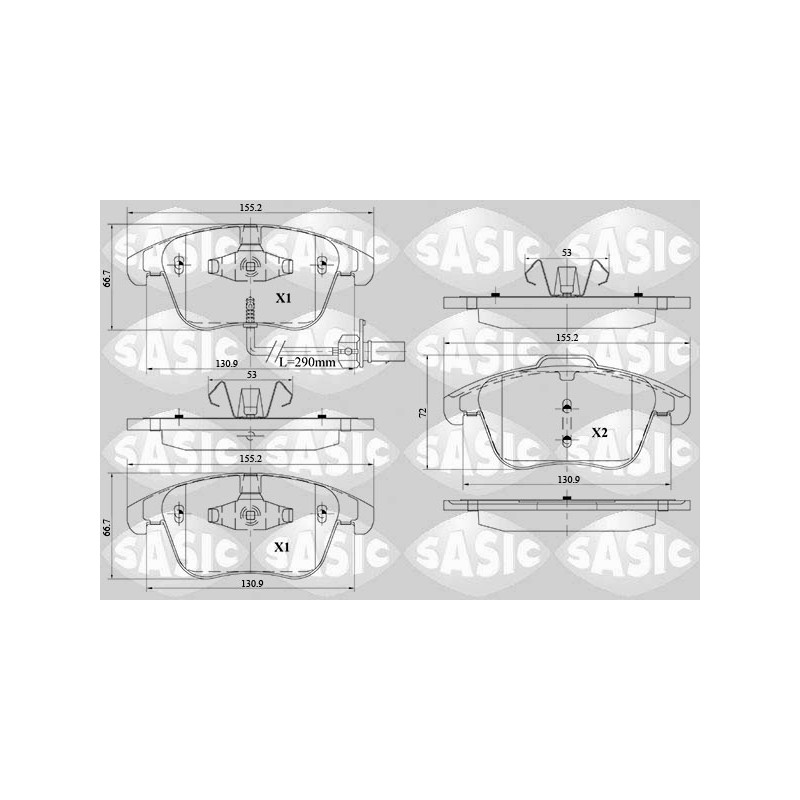 Plaquettes De Frein Avant Pour Audi A4 A5 8K0698151A 8K0698151F 8K0698151P