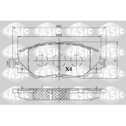 Plaquettes De Frein Avant Pour Toyota Auris Prius Plus Van RAV 4 III 0446542140