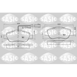 Plaquettes De Frein Avant Pour Fiat 500 C Panda Ford KA