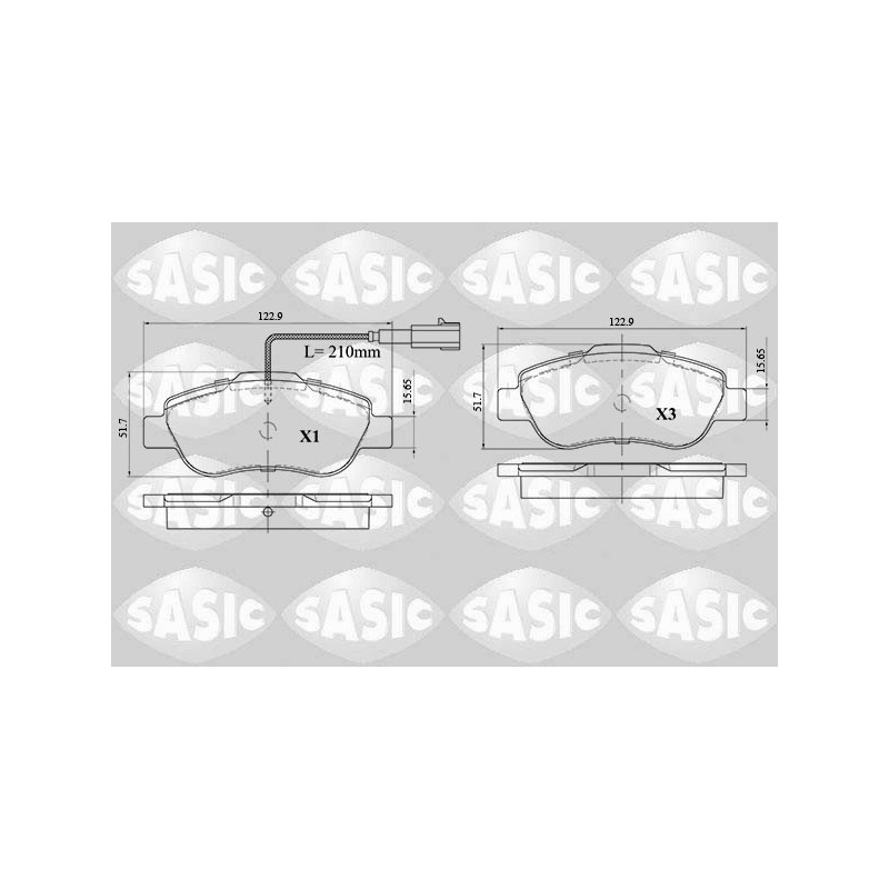 Plaquettes De Frein Avant Pour Fiat 500 C Panda Ford KA