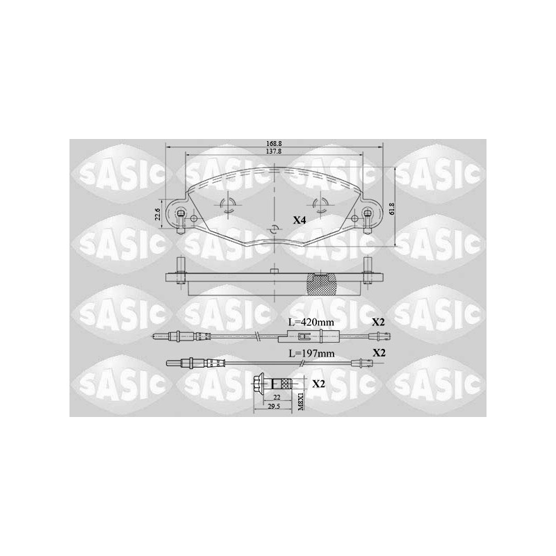 Plaquettes De Frein Avant Pour Citroën C5 I II 425216 425249 425289