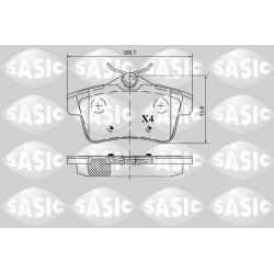 Plaquettes De Frein Arrière Pour Peugeot Citroën C4 II - DS4 DS 425444 425446