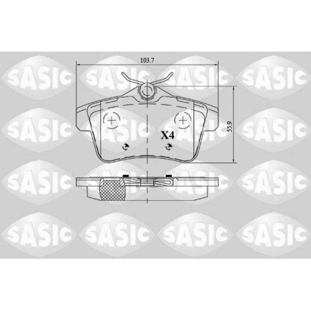 Plaquettes De Frein Arrière Pour Peugeot Citroën C4 II - DS4 DS 425444 425446