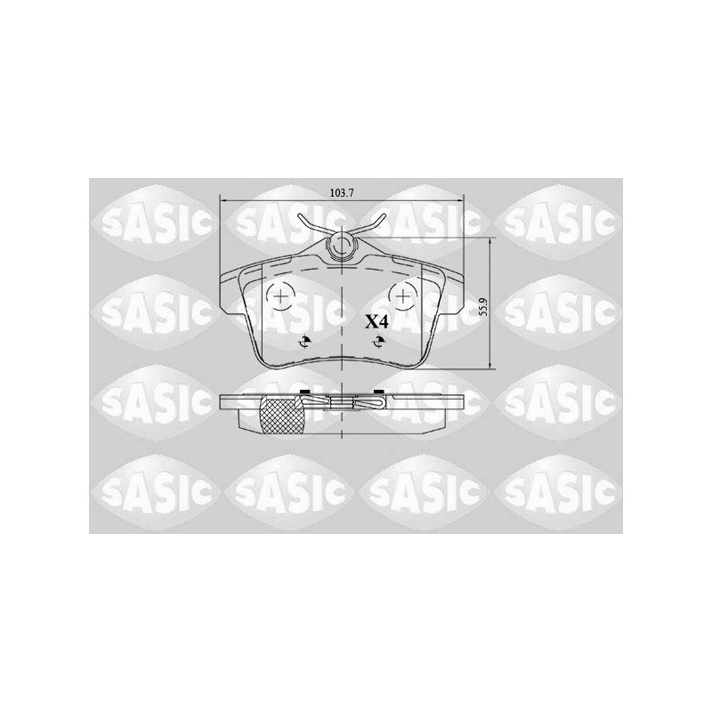 Plaquettes De Frein Arrière Pour Peugeot Citroën C4 II - DS4 DS 425444 425446
