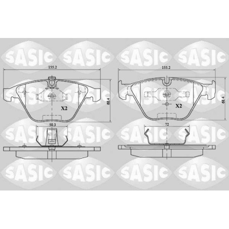 Plaquettes De Frein Avant Pour BMW Série 3 E90 E91 E92 E93 5 E60 34116764540