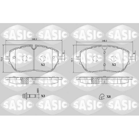 Plaquettes De Frein Avant Pour Peugeot II Opel Citroën DS 1612373080 1647859680