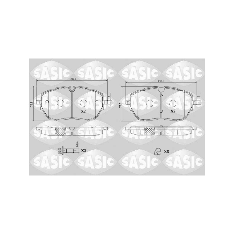 Plaquettes De Frein Avant Pour Peugeot II Opel Citroën DS 1612373080 1647859680