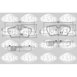 Plaquettes De Frein Arrière Pour Mini Mini 34216861641 34216864488 34216871299