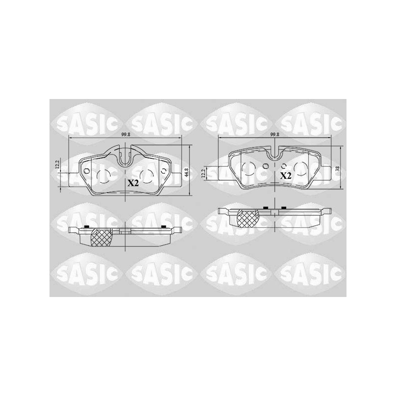 Plaquettes De Frein Arrière Pour Mini Mini 34216861641 34216864488 34216871299