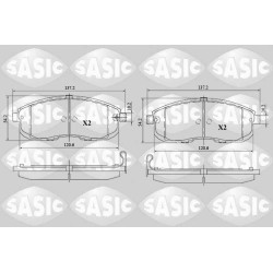 Plaquettes De Frein Avant Pour Nissan Cube Juke Van Pulsar Tiida D10601FE0A