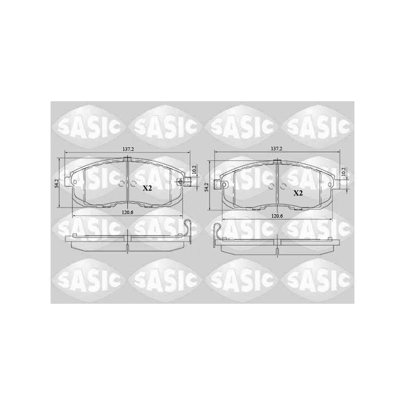 Plaquettes De Frein Avant Pour Nissan Cube Juke Van Pulsar Tiida D10601FE0A